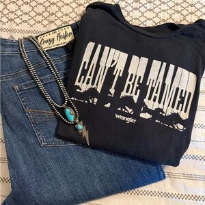 Wrangler Black Graphic Tee